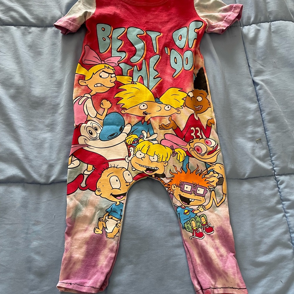 Custom boutique t-shirt romper 3T